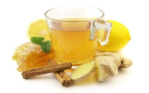 Honey-ginger-cinnamon and lemon to increase potency