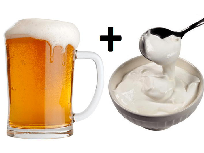 Beer with sour cream for potency