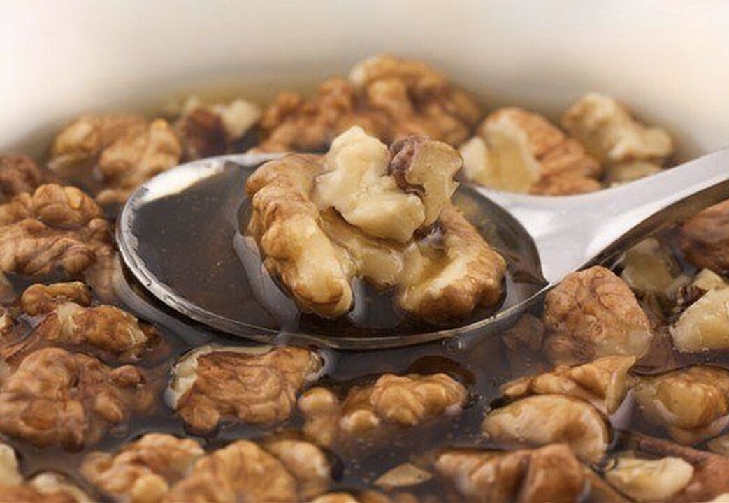 Walnut with honey to increase potency