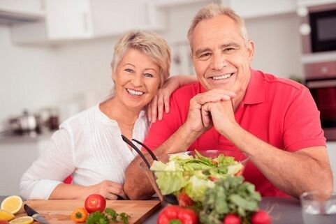 Vegetable salad to increase potency from the age of 60